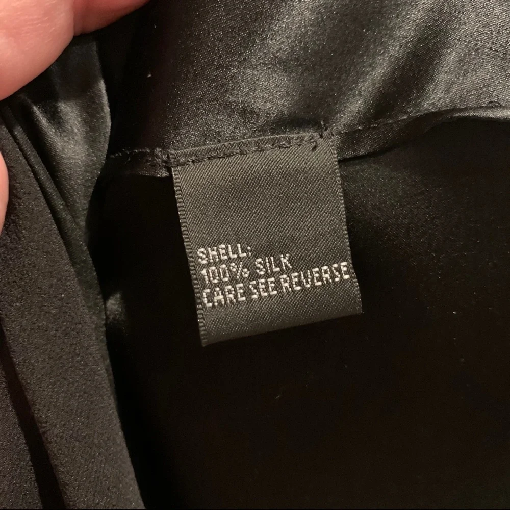 Carmen Marc Valvo Black Formal Knee Length Spaghetti Strap Gown - Plus Size - Picture 6 of 12